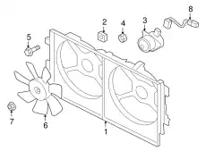 КОЖУХ ВЕНТИЛЯТОРА 1355A140 MITSUBISHI