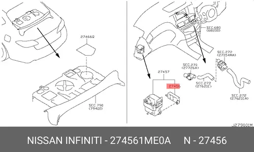 NISSAN 274561ME0A