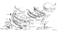 620591MA0A КРОНШТЕЙН КУЗОВНОЙ ( NISSAN