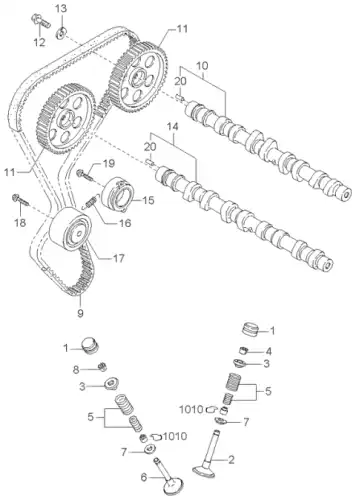 Гидрокомпенсатор HYUNDAI / KIA 0K01G12101A