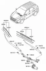 рычаг стеклоочистителя лев.!\ Hyundai ix35 10> 983102S000