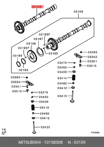 Распредвал MITSUBISHI 1015B008
