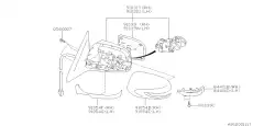 Повторитель в зеркало 84401FG030 SUBARU