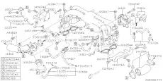 Заслонка дроссельная 16112AA380 SUBARU