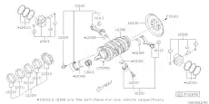  КОЛЬЦА ПОРШНЕВЫЕ 12033AC360 SUBARU