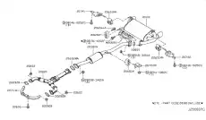 КРОНШТЕЙН ГЛУШИТЕЛЯ 206505L300 NISSAN
