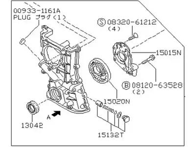 1350053Y03 ENGINE COVER NISSAN