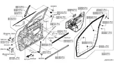  МОЛДИНГ ДВЕРИ 808211LA1A NISSAN