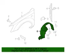 Подкрылок HYUNDAI / KIA 868123K500
