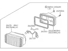 Фара противотуманная NISSAN B615530P00