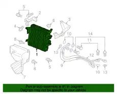 Радиатор системы охлаждения двигателя MITSUBISHI 1240A056