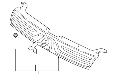Решетка радиатора MITSUBISHI 7450A743