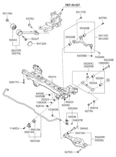 РЫЧАГ 551203F600 HYUNDAI