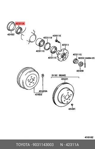 сальник 9031143003 TOYOTA / LEXUS