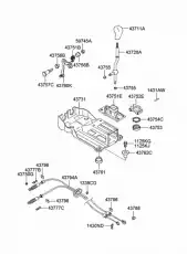  ТРОС МКПП 4379438502 HYUNDAI