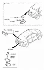 Фонарь габаритный HYUNDAI / KIA 925011M000