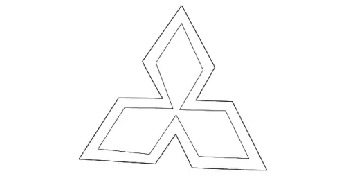  ЭМБЛЕМА ПЛАСТИК MR416795 MITSUBISHI