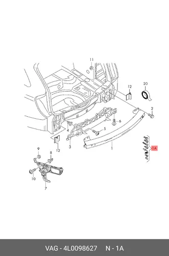 4L0098627 КРЕПЁЖ VAG