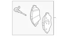 Тормозные колодки дисковые VAG 8V0698151D