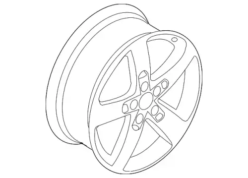 Алюминиевый диск 7P6601025AC88Z VAG