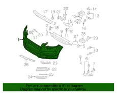 Бампер 4L0807105D GRU VAG