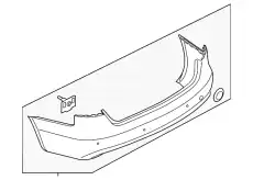 Бампер 8K5807067C GRU VAG