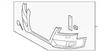 Бампер 8T0807105 GRU VAG