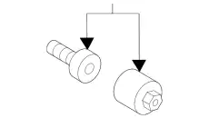  БОЛТ-СЕКРЕТКА С КЛЮЧОМ 4F0698139C 815 VAG