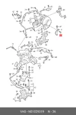  БОЛТ N 01029319 VAG