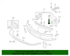  (AUDI), Болт шестигранный, с буртиком, 8E0807199B VAG