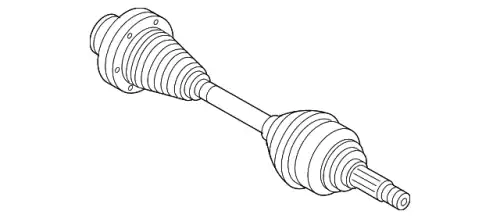 Привод в сборе 7P0407271C VAG