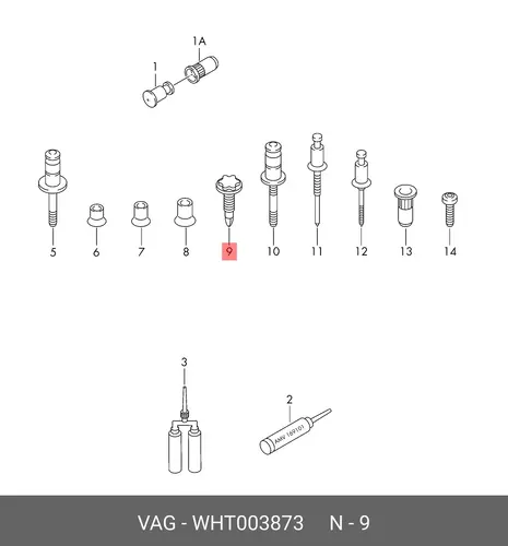 WHT003873 (AUDI), Винт VAG