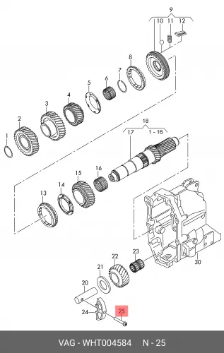  БОЛТ WHT004584 VAG