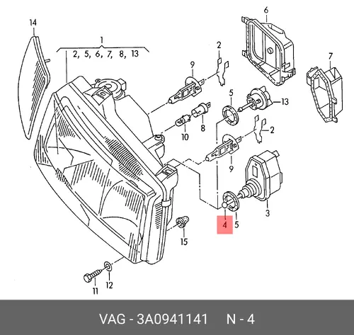 3A0941141 ВИНТ VAG