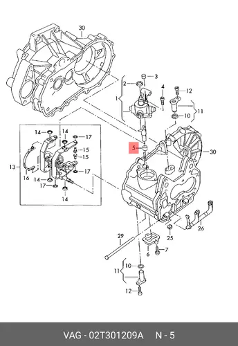  02T301209A ВТУЛКА VAG