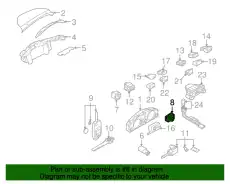  3D0905865H 01C ЗАМОК ЗАЖИГАНИЯ E415 VAG