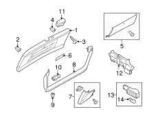  (8 гр.), (AUDI), Выключатель плафона 4L0959121 VAG