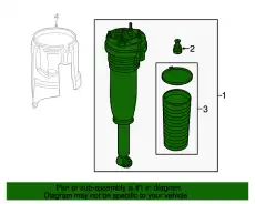 Газонаполненный аммортизатор 4H0616001M VAG