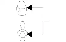 Гайка автомобильная VAG 1J0971254A