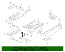 Гайка автомобильная VAG 1J0971254A