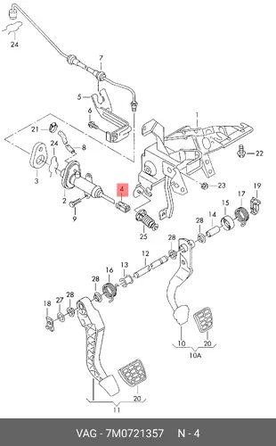  7M0721357 ГНЕЗДО VAG