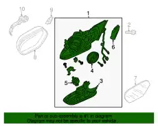 Держатель зеркала с 4G1857410C 01C VAG