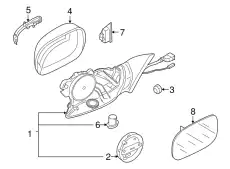  (AUDI), ДЕРЖАТЕЛЬ ЗЕРКАЛА С 4L1857409BD01C VAG