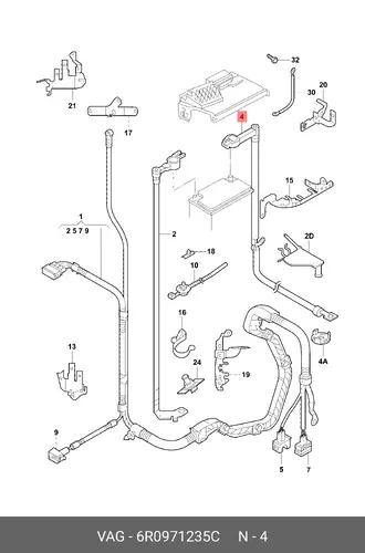 6R0971235C ЖГУТ ПРОВОДОВ VAG