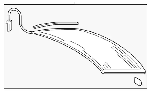 Заднее стекло 8V5845501E NVB VAG