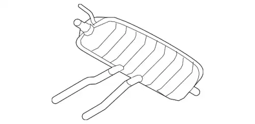 задний глушитель 7L8253609P VAG