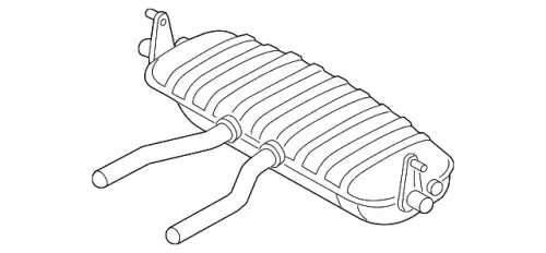 Задний глушитель 7P6253609AB VAG