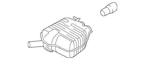 Задний глушитель 8T0253609CM VAG
