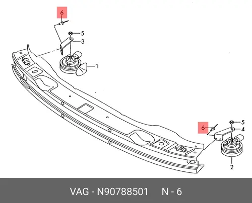  ЗАКЛЕПКА N 90788501 VAG