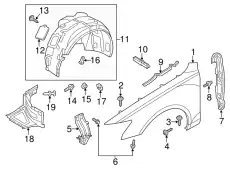 (AUDI), ЗАКЛЕПКА, РАСПОРНАЯ, 8K0868307 VAG